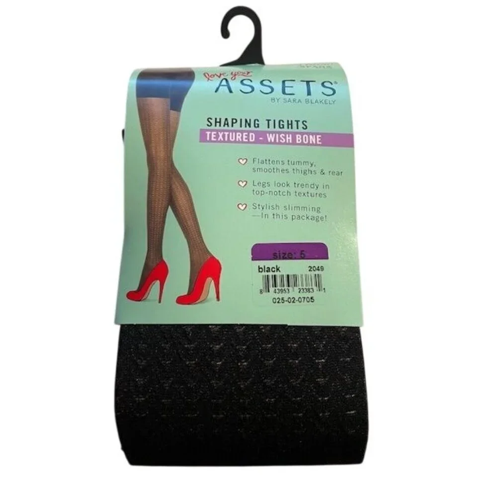 SPANX Assets Shaping Tights Textured Wish Bone 5 (303)